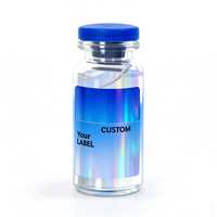 Étiquettes holographiques personnalisées avec logo, service de conception gratuit, pour flacons pharmaceutiques, étiquettes d'emballage pour flacons en verre de 10 ml et 3 ml