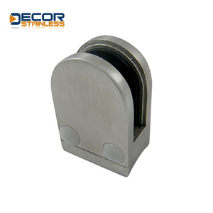 Custom Economical D-<strong>Type</strong> Flat Back Glass <strong>Clamp</strong> Corrosion Resistance Not Easy To Deformation <strong>Metal</strong> Plastic Aluminium Material