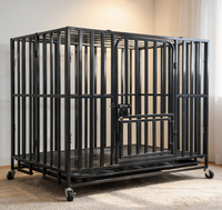 Cage pour chien avec toilette, cage pour chien d'intérieur et d'extérieur pour chiens de taille moyenne et grande, Golden Retriever, Labrador, articles pour animaux de compagnie
