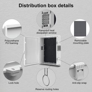 תיבת צומת חשמל עמיד למים תיבת צומת חשמל 13 \ "h x 9.2 \" l x 3.7 \ "w מארזי כלי אלקטרוניקה פנימיים - Product Image 6