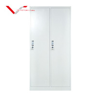 Casier de rangement pour vêtements de travail, armoire scolaire, casier métallique à 2 portes, armoire de rangement en acier, casier métallique, armoire de vestiaire en métal