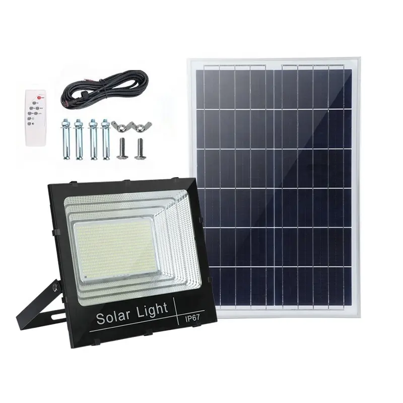 Solar power 5050SMD flood light with remote control for outdoor