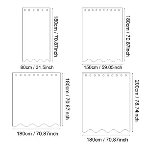 PEVA Silk Grain <strong>Shower</strong> <strong>Curtain</strong> Translucent <strong>Lining</strong> Waterproof Bathtub Bathing Cover Bathroom Bath <strong>Curtains</strong> Liner Home Decor - Product Image 5