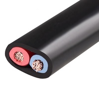 H03VVH2-F 2*0.5 mm2 2x 0.75mm 2 kerne flache PVC jacke twin flexible elektrische power kabel CE VDE genehmigen 300V niedrigen spannung 70C