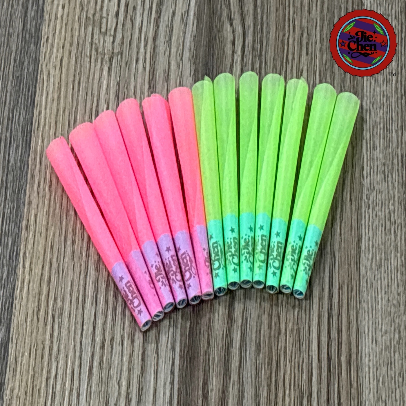 New JC Brand Eco-Friendly Biodegradable Fluorescent Cone Roll Paper Handmade Slow Burning Sweet Tube Printable Logo Customizable