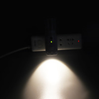 Lampe de nuit multifonctionnelle en cas de panne de courant, rechargeable, avec capteur d'urgence, lampe de nuit à brancher, lampe torche LED