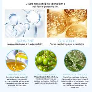 Aloe Vera koltukaltı yüz vücut kasık saç temizleme kremi erkekler kadınlar için özel etiket ağrısız saç çıkarıcı - Product Image 5