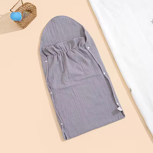 Ensemble <span class=keywords><strong>gigoteuse</strong></span> nouée pour nouveau-né avec bonnet, super doux et confortable, sac de couchage pour bébés - Product Image 6