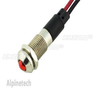ใหม่ 6 มม. ไฟ LED แสดงสถานะหลอดไฟนำร่องแดชบอร์ดทิศทางรถบรรทุกเรือ 12V -UK มีหลายสี - Product Image 3