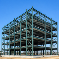 Bâtiment de bureau en structure métallique préfabriquée à poutres en H de grande hauteur pour l'agriculture en serre
