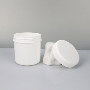 Nueva llegada QOR Botella cilíndrica de plástico PP blanca de 250 ml con tapa de rosca para uso cosmético - Product Image 2