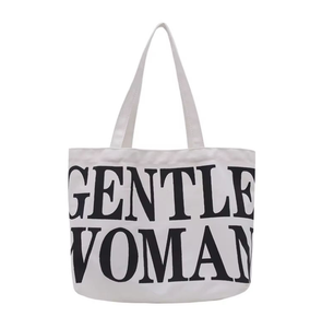 Bolso de lona de algodón de moda, muy vendido, con correa larga para el hombro y diseño ecológico simple. - Product Image 3