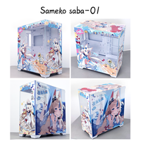 VK03 Shark Gura Vertical ATX/Micro-ATX Aluminum Alloy Gaming Computer Case with Side Panel Window Spcc Material