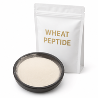 Poudre de Collagène Peptidique de Protéine de Blé Pure en Gros, Hydrolysée, Végétalienne, Oligopeptides, Enrichie en Glutamine, Facile à Absorber, OEM ODM