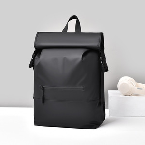 Laptop <b>Backpack</b> Unisex Black Large Capacity <b>Computer</b> Interlayer Soft Handle Leisure Travel Winter 2024 - Product Image 1