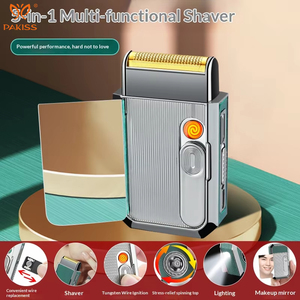 Afeitadora Multifuncional 6 en 1 PAKISS - Maquinilla de Afeitar Eléctrica con Encendedor de Hilo de Tungsteno, Espejo y Linterna LED - Esencial para Viajes para Hombres - Product Image 2