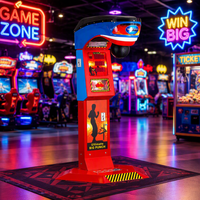 Machine de jeu de boxe Dragon Punch à monnayeur, machine d'arcade de boxe pour test de force avec affichage du score pour centre de jeux