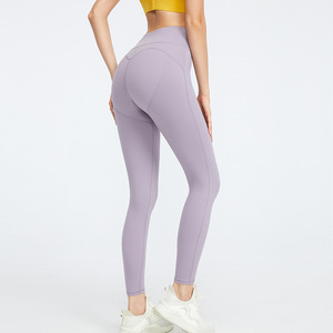 Luluxiyaya 2025 estate Fitness all'aperto <span class=keywords><strong>pantaloni</strong></span> a <span class=keywords><strong>vita</strong></span> alta <span class=keywords><strong>elastico</strong></span> morbido Outwear da Yoga Pant Legging donna - Product Image 4