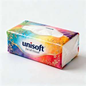 Mouchoirs en papier personnalisés OEM&ODM avec logo brodé, paquet souple, en pâte de bois vierge, 5 plis - Product Image 2