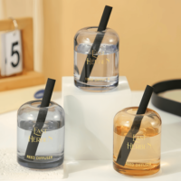 Nouveau diffuseur de parfum à bâtonnets en rotin sans flamme en verre de 100 ml pour hôtel, maison, intérieur, désodorisant, rafraîchisseur d'air