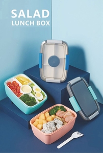 Fiambrera sellada dividida portátil de 2000ml, contenedor de almacenamiento de alimentos para Picnic al aire libre, fiambrera Bento para niños - Product Image 3