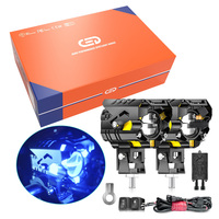 MOTOLED Exploradoras para Moto, Luces LED Azul, Amarillo, Blanco, DRL, 60W, 10000LM