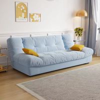 Sofá Cama Convertible de Tela Moderno de 3 Plazas para Dormitorio u Hotel, Muebles Plegables para Sala de Estar a Bajo Precio