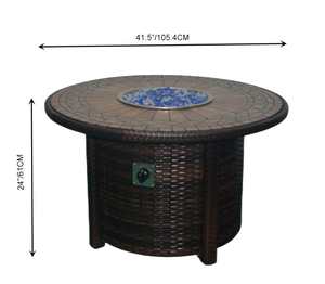<span class=keywords><strong>Mesa</strong></span> redonda <span class=keywords><strong>de</strong></span> fogata <span class=keywords><strong>de</strong></span> propano <span class=keywords><strong>de</strong></span> 41,5 pulgadas <span class=keywords><strong>Mesa</strong></span> <span class=keywords><strong>de</strong></span> fogata <span class=keywords><strong>de</strong></span> gas para exteriores <span class=keywords><strong>Mesa</strong></span> <span class=keywords><strong>de</strong></span> fogata <span class=keywords><strong>de</strong></span> <span class=keywords><strong>mimbre</strong></span> para Patio <span class=keywords><strong>de</strong></span> 50.000 BTU - Product Image 2