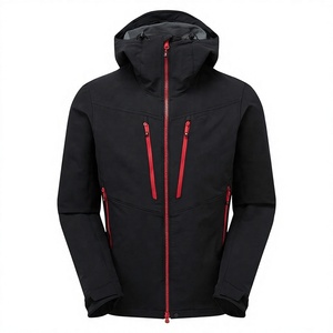 Veste coupe-vent en softshell respirante et imperméable avec logo personnalisé, fermeture éclair, doublure polaire, capuche, pour homme - Product Image 4