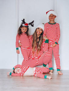 Family <strong>Christmas</strong> Pijamas De Navidad Para Familia Striped Sleepwear Clothes Wholesale Boys Pajamas <strong>Men</strong> Cotton Family <strong>Pyjamas</strong> - Product Image 2