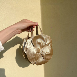 Borsa a secchiello mini da donna in pelle PU con chiusura a cerniera, impermeabile, pieghevole, in poliestere, <span class=keywords><strong>fantastico</strong></span> motivo floreale grande, nuovo arrivo, lusso - Product Image 4