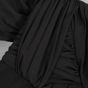 Vestido Midi Bohemio Casual, con Cuello Cuadrado, Cintura Elástica, Diseño de Parches, Tejido Sólido, Transpirable, Ecológico, Servicio OEM - Product Image 5