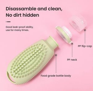 Portable Eco-Friendly 3-in-1 Soft Silicone Travel <b>Dispenser</b> Bottle Refillable Leak Proof Easy Squeeze Lotion Travel Size Bottle - Product Image 3