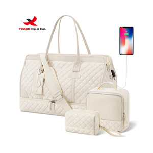 Luxury Designer Quilted Weekender Duffel <b>Bags</b> Men Custom Duffle <b>Bag</b> Canvas <b>Overnight</b> Travel Luggage <b>Bag</b> for Women - Product Image 1