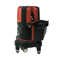 Batteria autolivellante a 5 linee orizzontale e verticale con livello Laser verde 5000mAh per uso interno/esterno