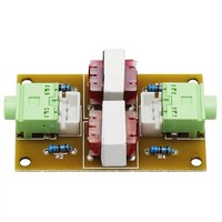 Isolator audio stereo, filter noise sinyal anti-interferensi common ground, penghilang suara arus komputer