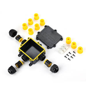 Caja de Conexiones Eléctrica de Plástico M686T para Exteriores, Impermeable IP68, Tipo T de 1 Entrada y 2 Salidas, Caja de Empalmes de Cables de 3 Vías - Product Image 3