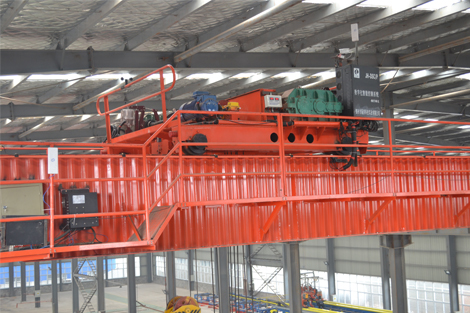 10T A6 Double Girder Overhead Bridge Crane 22m With Grab Magnet