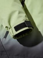 Veste imperméable de haute qualité à dégradé de couleurs, veste coupe-vent d'extérieur, veste coupe-vent à fermeture éclair avec capuche amovible, veste de pluie pour homme