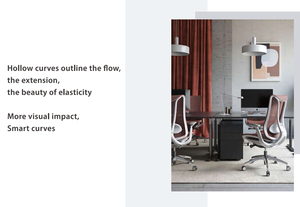 Chaise ergonomique moderne de luxe Mobilier commercial inclinable 4D pivotant de direction Chaise de bureau ergonomique pour jeu en maille complète - Product Image 4