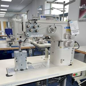 Sistema de costura de pespunte recto semiseco de accionamiento directo de la serie PLC2700 de Japón con alimentación unísona, eje vertical y gancho grande para telas gruesas - Product Image 1