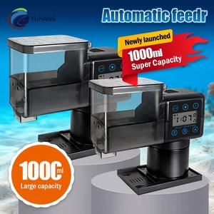 جهاز تغذية أسماك الأحواض الأوتوماتيكي Jecod/JebaoAF/DFD750/1000ML مع توقيت وتحكم عبر البلوتوث، تصميم بلاستيكي مربع حديث وصديق للبيئة - Product Image 1