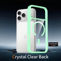 Coque de téléphone magnétique Teal Ring 18 17 Pro, fine, antichoc, souple, pour smartphone