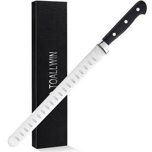 Cuchillo <span class=keywords><strong>de</strong></span> Cocina TOALLWIN Ultra Sharp, Cuchillo <span class=keywords><strong>de</strong></span> Acero Inoxidable <span class=keywords><strong>de</strong></span> 11 Pulgadas <span class=keywords><strong>para</strong></span> Rebanar Carne Asada, Frutas y Verduras - Product Image 1