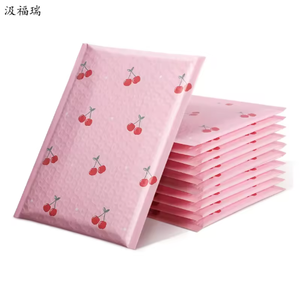 Sacs d'expédition et enveloppes personnalisés en polyéthylène rose mat écologique avec logo sur mesure, épaisseur 0,2 mm, pour emballage - Product Image 3