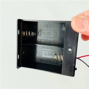 Черный цвет 1,5 В два "D"/UM безопасность PP/ABS пластиковый батарейный блок, пластиковый держатель батареи, пластиковый корпус батареи - Product Image 2