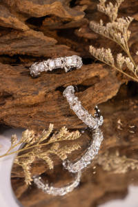 Juego de Pendientes de Diseño Exclusivo para Mujer, Estilo Bohemio, Pendientes de Aro Plateados, Joyería de Alta Gama para Boda/Aniversario - Product Image 4