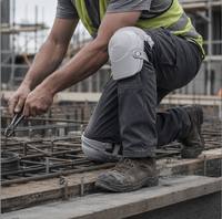 Genouillères antidérapantes certifiées CE pour chantier, résistantes à l'usure, pour la rénovation de bâtiments et les travaux de genouillères prolongées