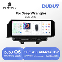 DUDUAUTO DUDU7 A7870 AKM7739 DSP 12+512G Unidad Principal QLED de 15 Pulgadas y 8K para Jeep Wrangler JL 2018-2022 Actualizada
