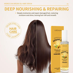 Huile de soin multi-usage à l'argan pour cheveux, visage et corps, réduit la casse des cheveux, hydratation longue durée, lisse les cheveux crépus, soin quotidien - Product Image 3